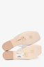 Cult Gaia Beige Leather/PVC Slides Size 41