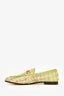 Gucci Green/Multicolour Tweed Horsebit Loafers Size 38