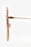 Christian Dior Rose Gold Aviator 'Diorbydior' Sunglasses with Cannage Trim