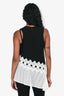 Jonathan Simkhai Black/White Mesh Detail Tank Size S