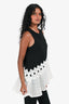 Jonathan Simkhai Black/White Mesh Detail Tank Size S