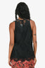 Carven Black Floral Lace Embroidered Tank Size 38