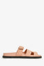 Hermès Dusty Rose Suede 'Chypre' Sandals Size 38