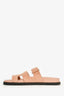 Hermès Dusty Rose Suede 'Chypre' Sandals Size 38