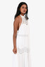 Tularosa White Eyelet Tiered Maxi Dress Size XS