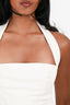 Majorelle White Halterneck Top Size XS