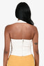 Majorelle White Halterneck Top Size XS