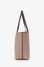 Valentino Taupe/Brown Leather Fillme Shopping Tote