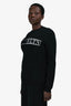 Valentino Black/White VLTN Logo Sweater Size M