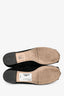 Miu Miu Black Suede Leather Crystal Faux Pearl Slip Ons Size 37.5