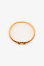 Hermès Gold Tone Metal Red Enamel Clic H Bangle