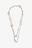 Hermès Sterling Silver Farandole Long Necklace 160