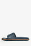 Fendi Navy Rubber Mens Slides Size 10 Mens