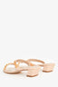 Stuart Weitzman Pink Leather Gold Studded Sandals Size 39