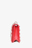 Miu Miu Red Leather Matelasse Studded Crossbody Bag