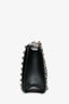 Prada Black Leather Studded Square Crossbody Bag