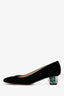 Stuart Weitzman Black Suede Leather Heels Size 6