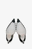 Rene Caovilla Black Suede Leather Crystal Embellished Heels Size 35