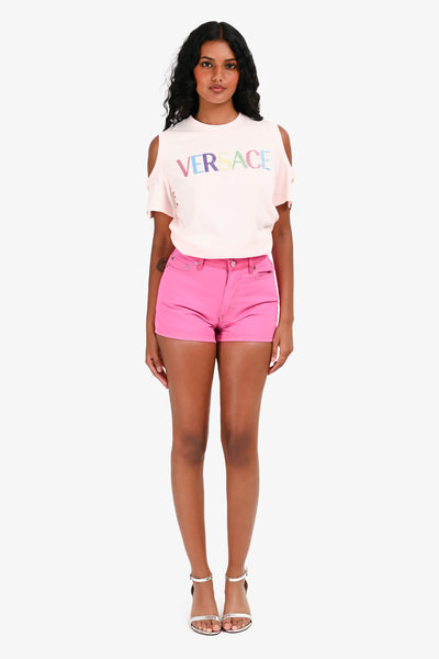 GANNI デニムショーツ 24 Ganni Pink Denim Shorts Size 24 – Mine & Yours