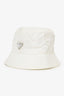 Prada White Re-Nylon Bucket Hat Size S