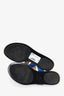 Gucci Blue Leather 'GG' Marmont Sandals Size 39.5