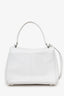 Balenciaga White Leather 'Rodeo' Mini Top Handle Bag With Strap