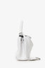 Balenciaga White Leather 'Rodeo' Mini Top Handle Bag With Strap