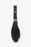Christian Dior 2003 Black Diorissimo Canvas and Leather Street Chic Hobo