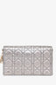 Christian Dior 2019 Silver Cannage Leather Lady Dior Pouch on Chain