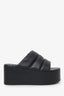 Simon Miller Black Leather Platform Slides Size 38