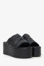 Simon Miller Black Leather Platform Slides Size 38
