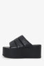Simon Miller Black Leather Platform Slides Size 38