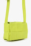 Bottega Veneta Lime Green Leather Mini Cassette Crossbody Bag