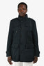 Burberry Navy Short Trench Coat Size L Mens