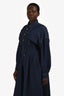 Frame Indigo Denim Long Sleeve Button Up Midi Dress Size 8