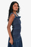 Stella McCartney Denim Ruched Midi Dress Size 36