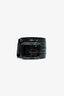 Roger Vivier Black Patent Extra Wide Leather Belt