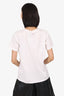 Christian Dior White/Pink Logo Print T-Shirt Size 4