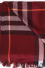 Burberry Burgundy Nova Check Scarf