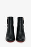 Christian Louboutin Black Leather Zip Up Ankle Boots Size 36.5