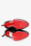 Christian Louboutin Black Leather Platform High Boots Size 37