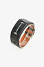 Hermès Black Leather Bracelet Steel Face Hidden Watch