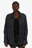 Louis Vuitton Indigo Denim Zip Jacket Size 56 Mens