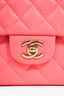 Pre-Loved Chanel™ 2025 Hot Pink Caviar Small Double Flap Shoulder Bag