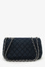 Pre-Loved Chanel™ 2008/2009 Navy Canvas CC Cruise Shoulder Bag
