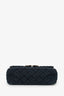 Pre-Loved Chanel™ 2008/2009 Navy Canvas CC Cruise Shoulder Bag