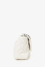 Pre-Loved Chanel™ White Shiny Lambskin Medium 19 Flap Bag