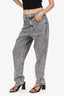 Isabel Marant Etoile Grey Acid Wash Jeans Size 36