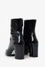 Saint Laurent Black Patent Leather Maxine Booties Size 37.5