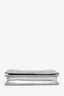 Christian Dior 2017 Silver Metallic Leather 'Diorama' Wallet on Chain